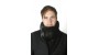 Scaldacollo alto in visone nero, unisex